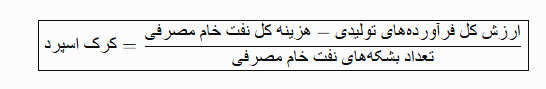 فرمول کرک اسپرد چیست